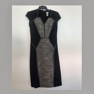 Cache Black and Grey Dress